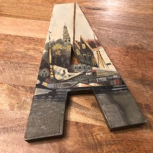 Canvas letter “A”